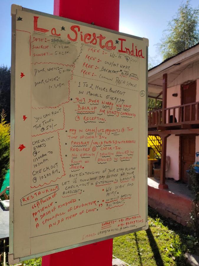 La Siesta India Manali Hostel Exterior foto